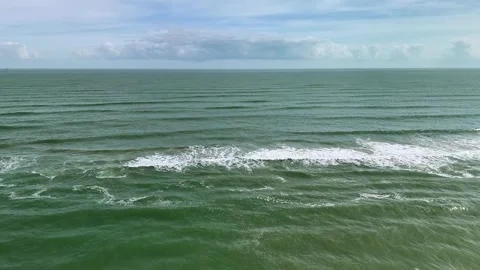 Mustang Beach Waves Video stock 255263832