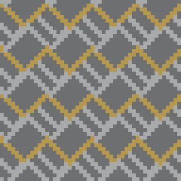 Mustard Argyle Seamless Pattern Background Illustrazione stock