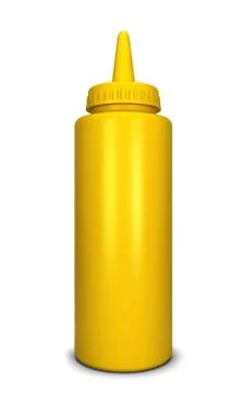 Mustard bottle Stock Illustration
