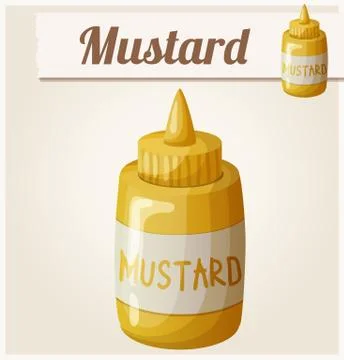 Mustard. Cartoon Vector Icon Stock Illustration