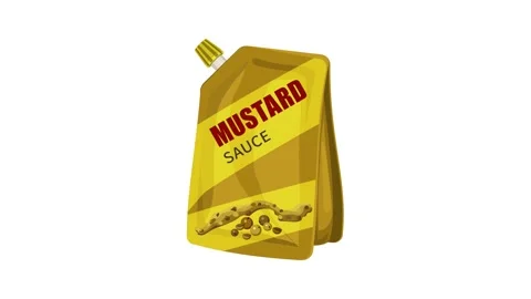 Mustard package icon animation Stock Footage 152559184