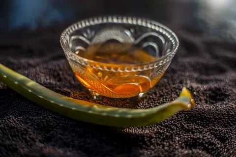 Mustard seed face mask for glowing skin. Shot of face mask ingredients which  Stock Photos