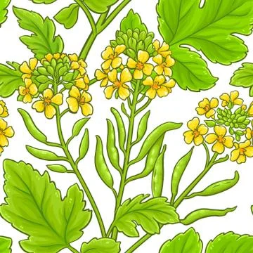 Mustard vector pattern Stock Illustration