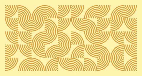Mustard Wave Geometric Pattern Stock Illustration