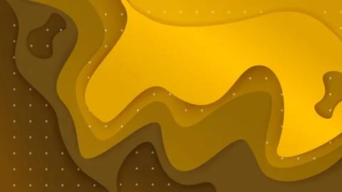Mustard waves pattern. Design of a seamless abstract style of mustard Stock Illustration
