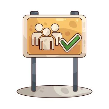Muster station illustration Stock Illustration