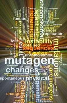 Mutagen background concept glowing Stock Illustration