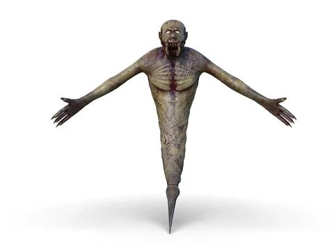 Mutant monster horrors on the background 3d-rendering イラスト素材