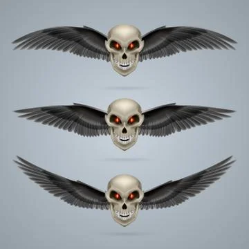 Mutant skull Stock Illustration