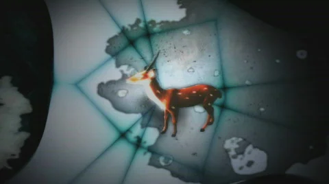 Mutant  stag deer -1 Stock Footage 841762