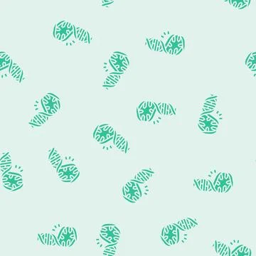 Mutated dna genetic engineering glyph seamless pattern Stock Illustration