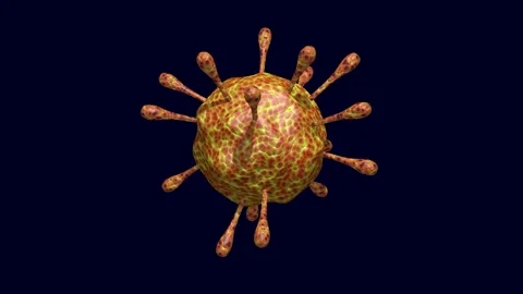 Mutating virus , cell. Viral variant . 3d animation render Video stock 152921278