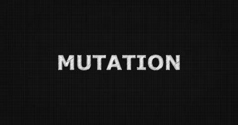 MUTATION text on board Stock Illustration