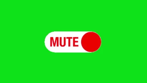 Mute animation on green screen Vídeo Stock 328961943