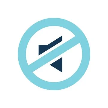 Mute Button Icon Illustrazione stock