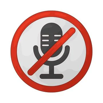 Mute Button illustration Stock-Illustration