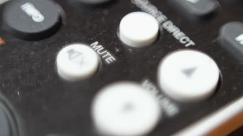 Mute Button Push Pushing Press Stock Footage 129849950