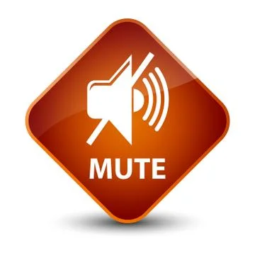 Mute elegant brown diamond button Illustrazione stock