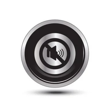 Mute icon web Stock Illustration