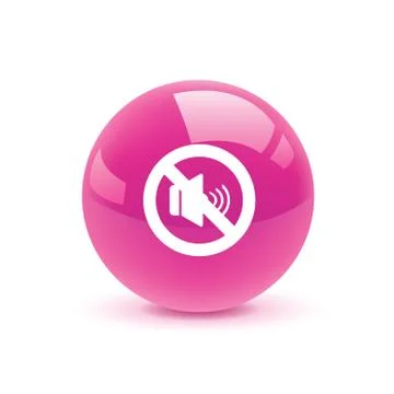 Mute icon web Stock Illustration