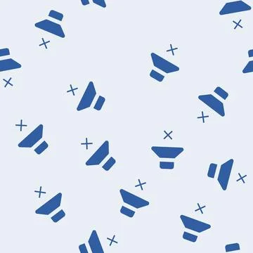 Mute sound glyph seamless pattern イラスト素材