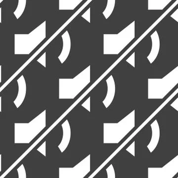 Mute sound web icon. flat design. Seamless pattern. Stock Illustration
