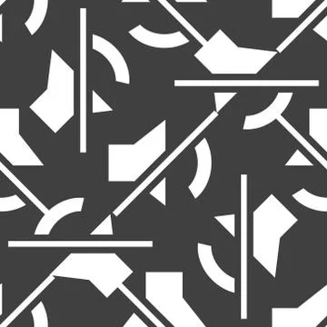 Mute sound web icon. flat design. Seamless pattern. Stock Illustration