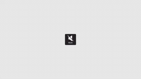 Mute speaker animation on transparent background Stock Footage 339047109