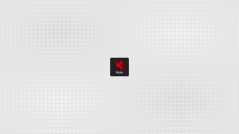 Mute speaker animation on transparent background Stock Footage 339047132