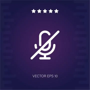 Mute vector icon Stock Illustration