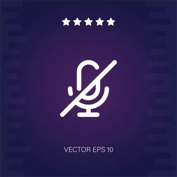 Mute vector icon Stock Illustration