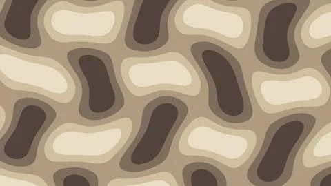 A muted abstract pattern features irregular rounded shapes in taupe, brown,.. 스톡 일러스트
