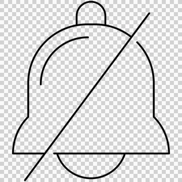 Muted bell Illustrazione stock