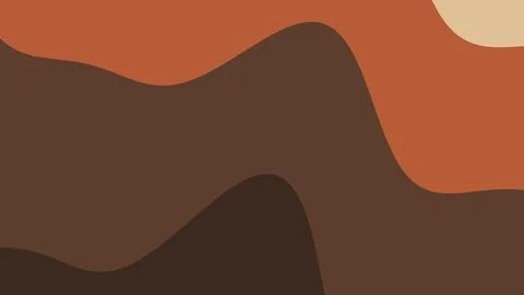 Muted earth tones form layered curves resembling hills under a pale sun, with Stock-Illustration