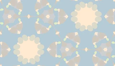 Muted Kaleidoscope Pattern Stock Illustration