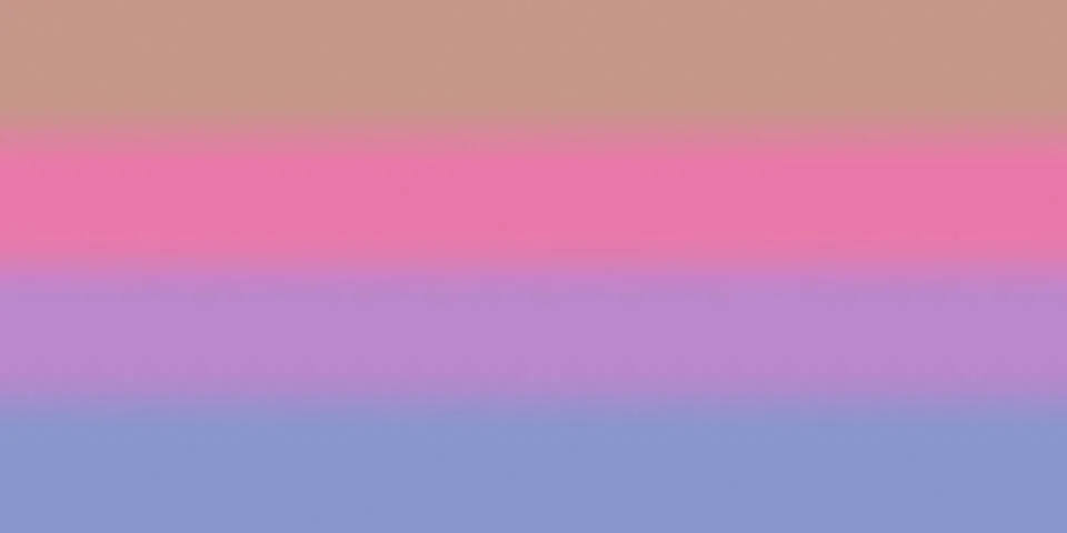 A muted layered gradient flows from taupe through vivid pink and lavender i.. Stock Illustration