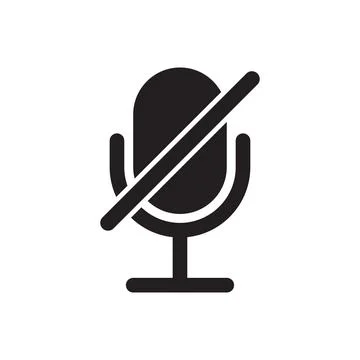 Muted microphone icon vector for your web design, logo, UI. illustration Stock-Illustration