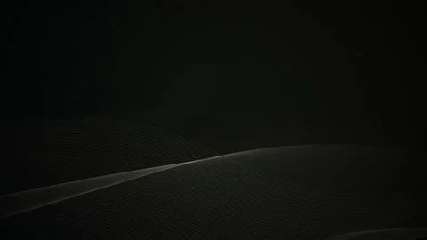 Muted olive green lines flow in a gentle seamless loop Video stock 341070721