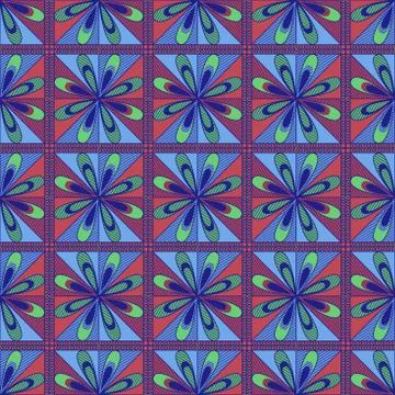 Muted ornamental seamless pattern Stock Illustration