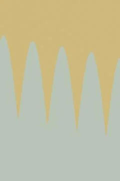 A muted peach rectangle rests above a lavender plane with slim colored acce.. Ilustração Stock