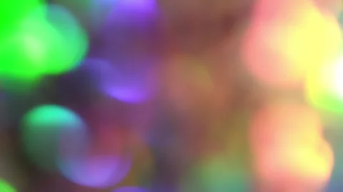 Muted rainbow bokeh background with soft focus Video stock 332076347