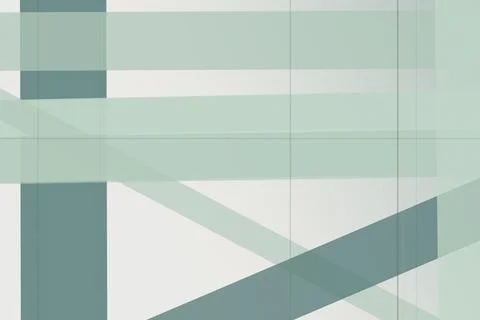 Muted sage panels, translucent diagonals, and delicate grid lines create an.. Stock Illustration