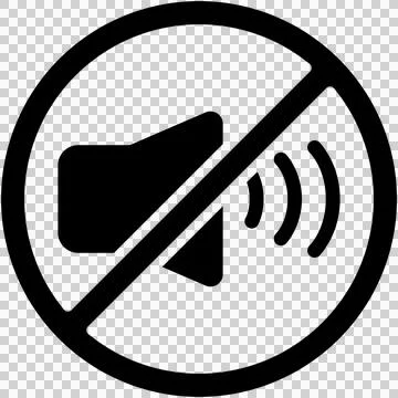 Muted speaker Illustrazione stock
