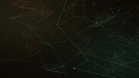 Muted teal and copper lines intersect softly against a dark atmospheric bac.. 库存影片 347289799