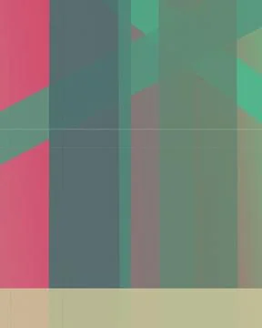 Muted teal, rose, gray, and sage blocks form a refined geometric compositio.. Stock Illustration