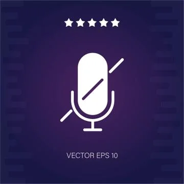 Muted vector icon Stock Illustration