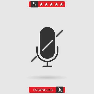 Muted vector icon Stock Illustration