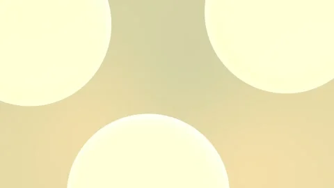 Muted yellow and beige background with smooth circular shapes. Seamless loop in Stockbeeldmateriaal 309956334