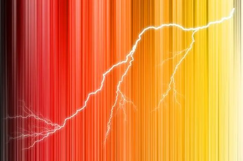 Muticolored line structured background with lightning Stock Illustration