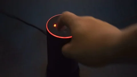 Muting Alexa, Echo 4k 動画素材 104019844